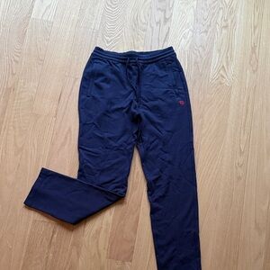 Wilson Men's Dark Navy Jogger Sweatpants with Red Logo